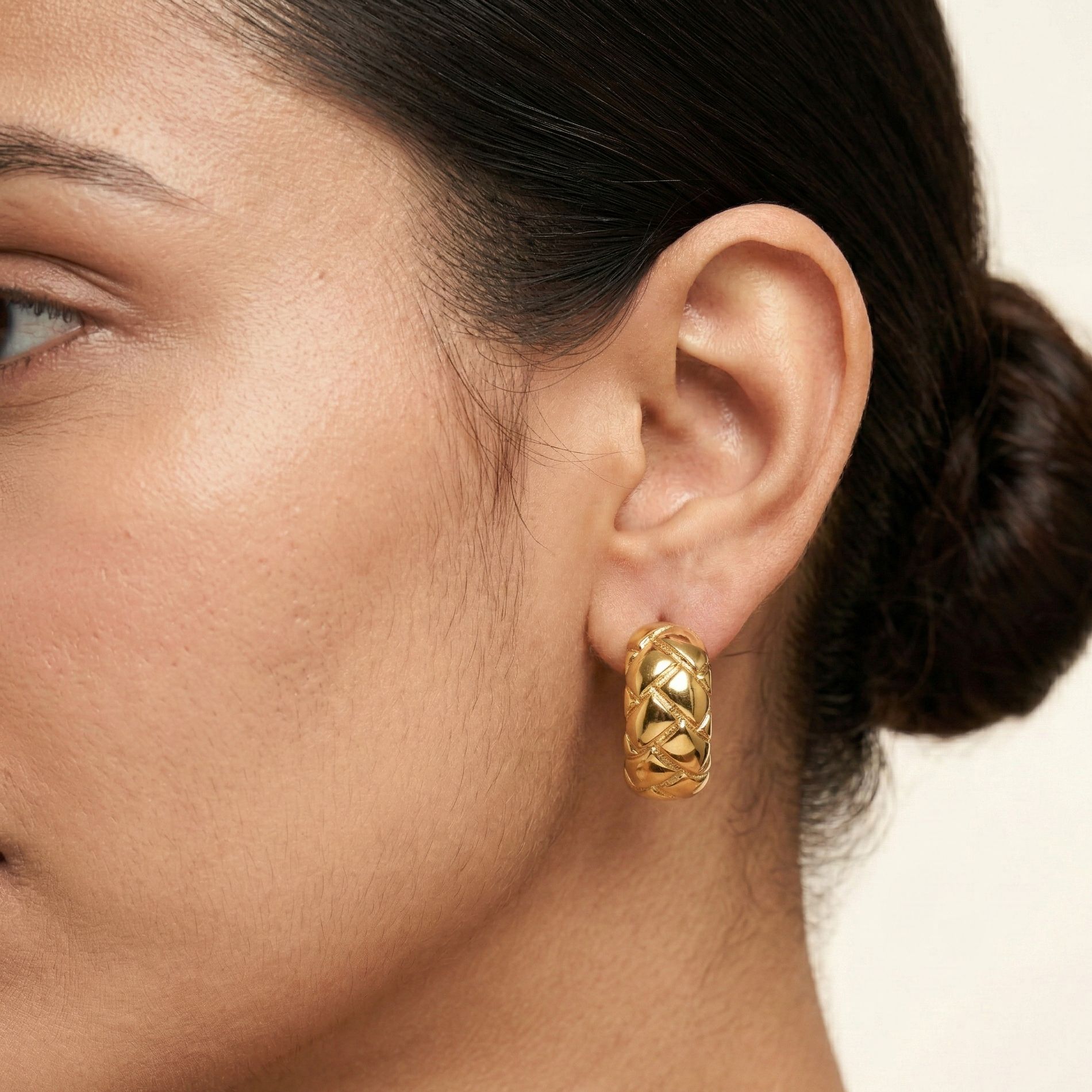 huggie hoop earrings