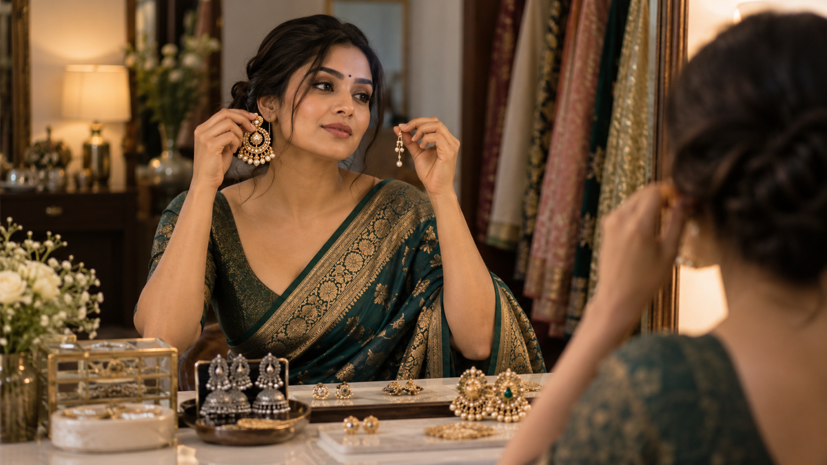 Best Earrings for Sarees: How to Choose the Perfect Pair
