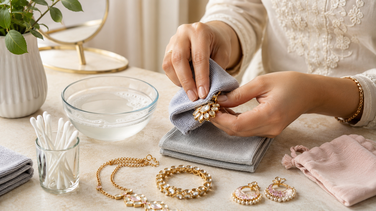 How to Clean Artificial Jewellery at Home Safely