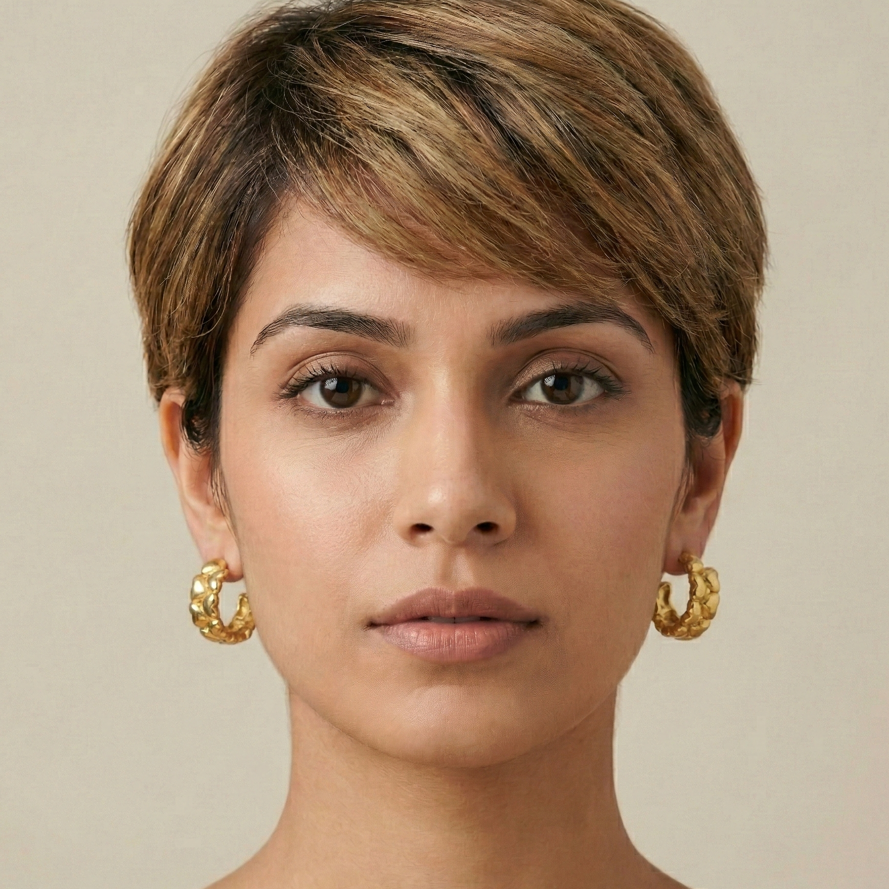 18k pvd gold earrings