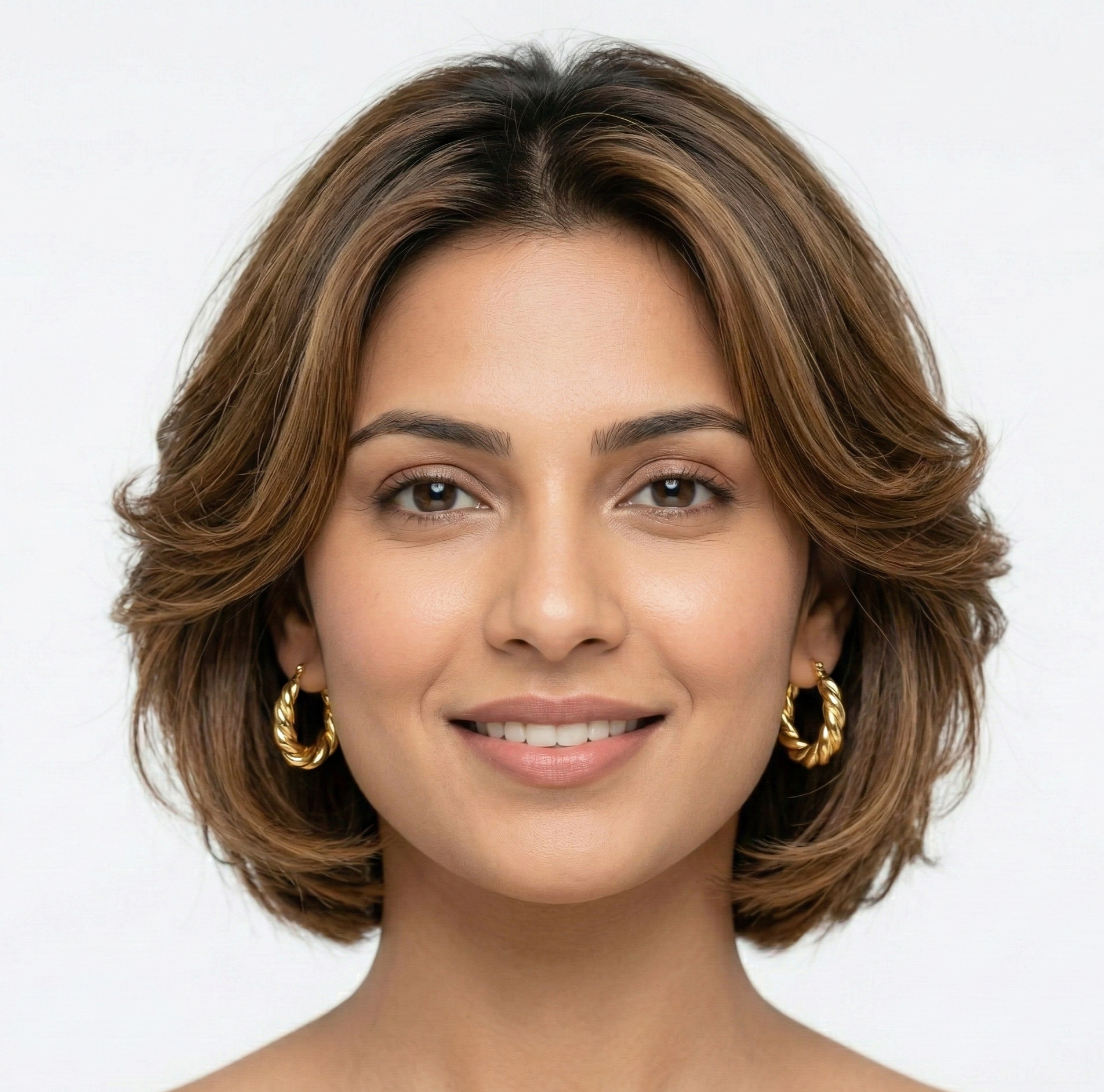 Twisted Hoop Earrings 18K Gold PVD Plated 316L Stainless Steel