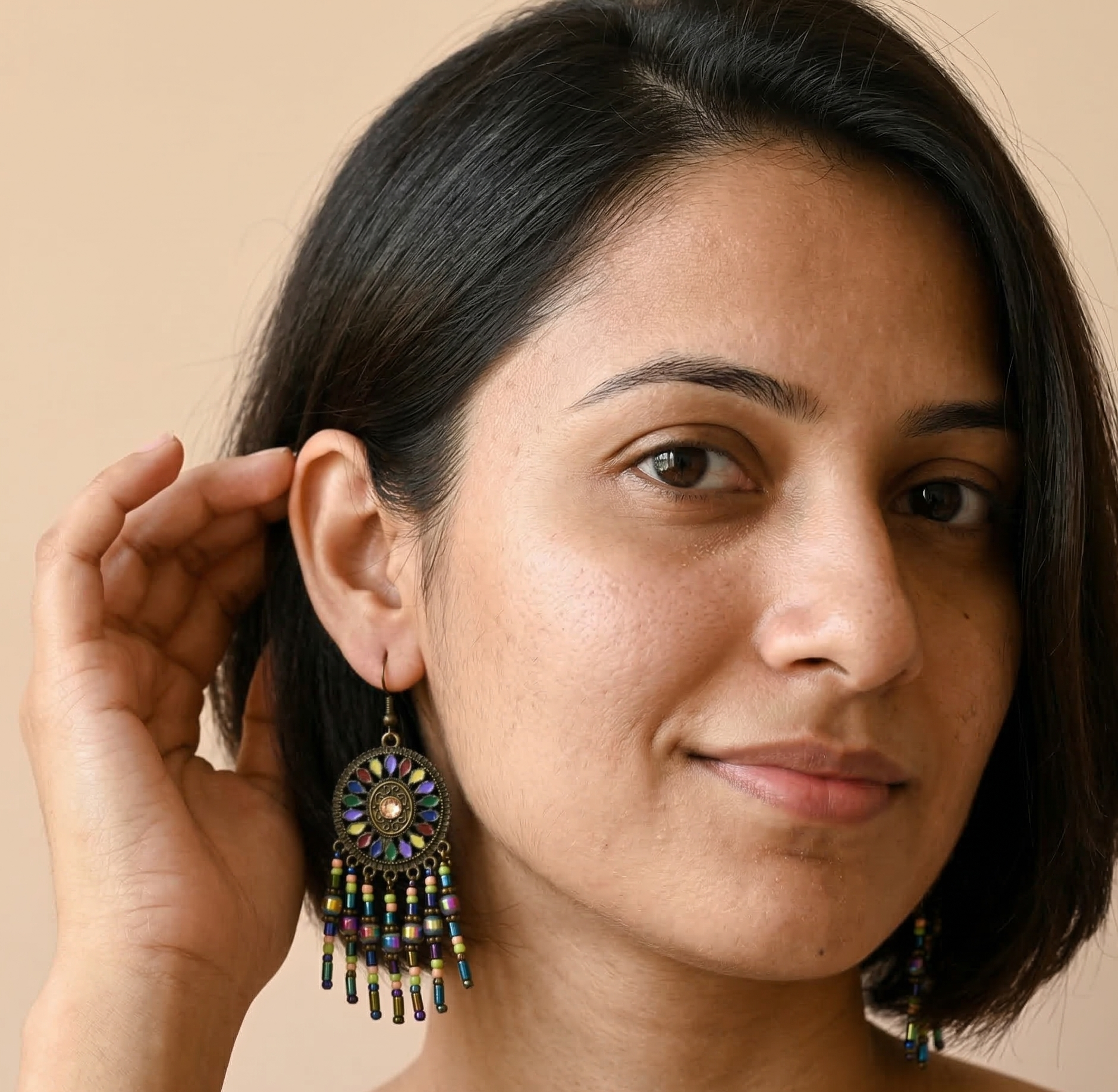 Bohemian Tribal Tassel Drop Earrings