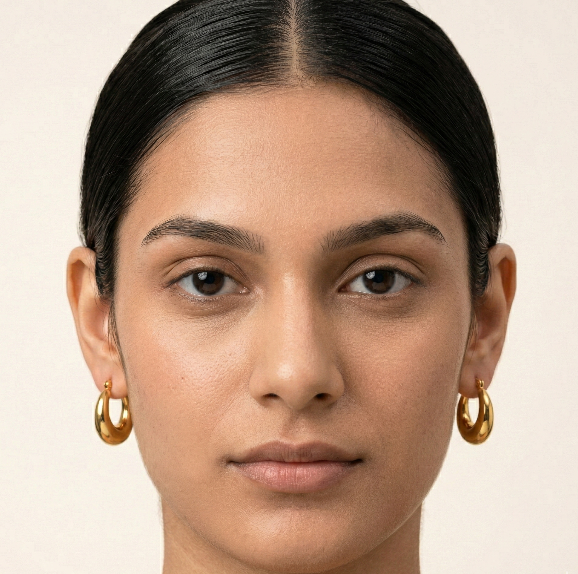 18K Gold Plated Chunky Hoop Earrings