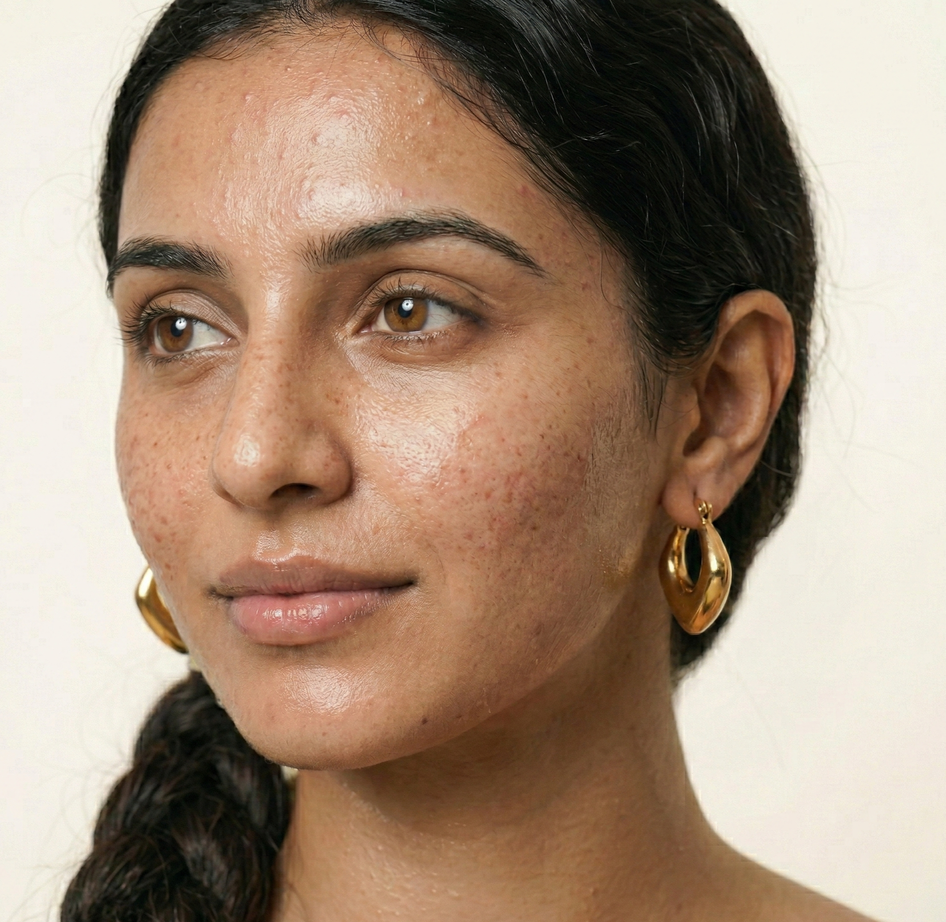 18K Gold PVD Plated Geometric Hoop Earrings in 316L Stainless Steel