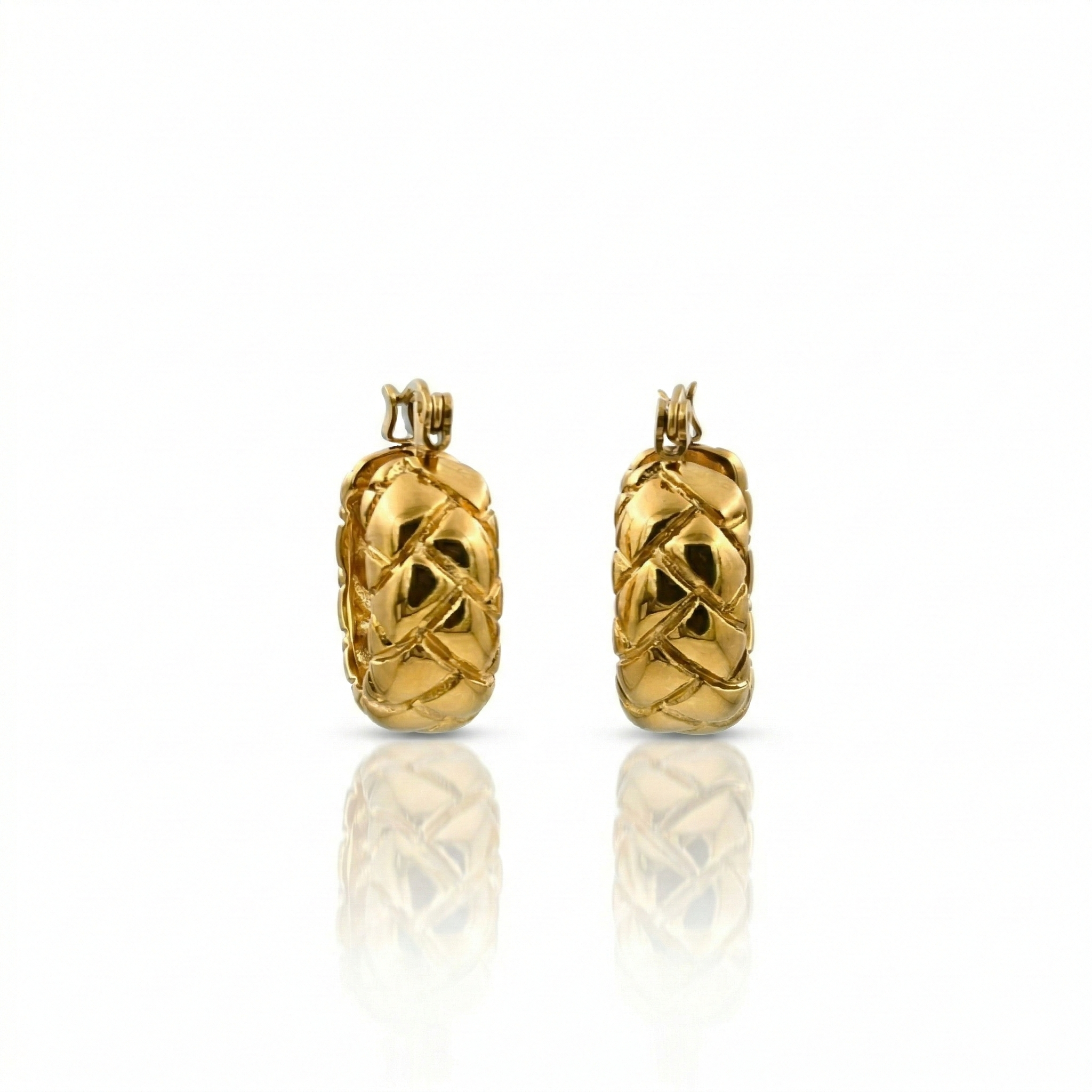 chunky hoop earrings